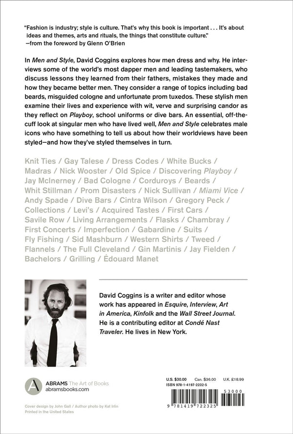 Men and Style: Essays, Interviews and Considerations [Book]