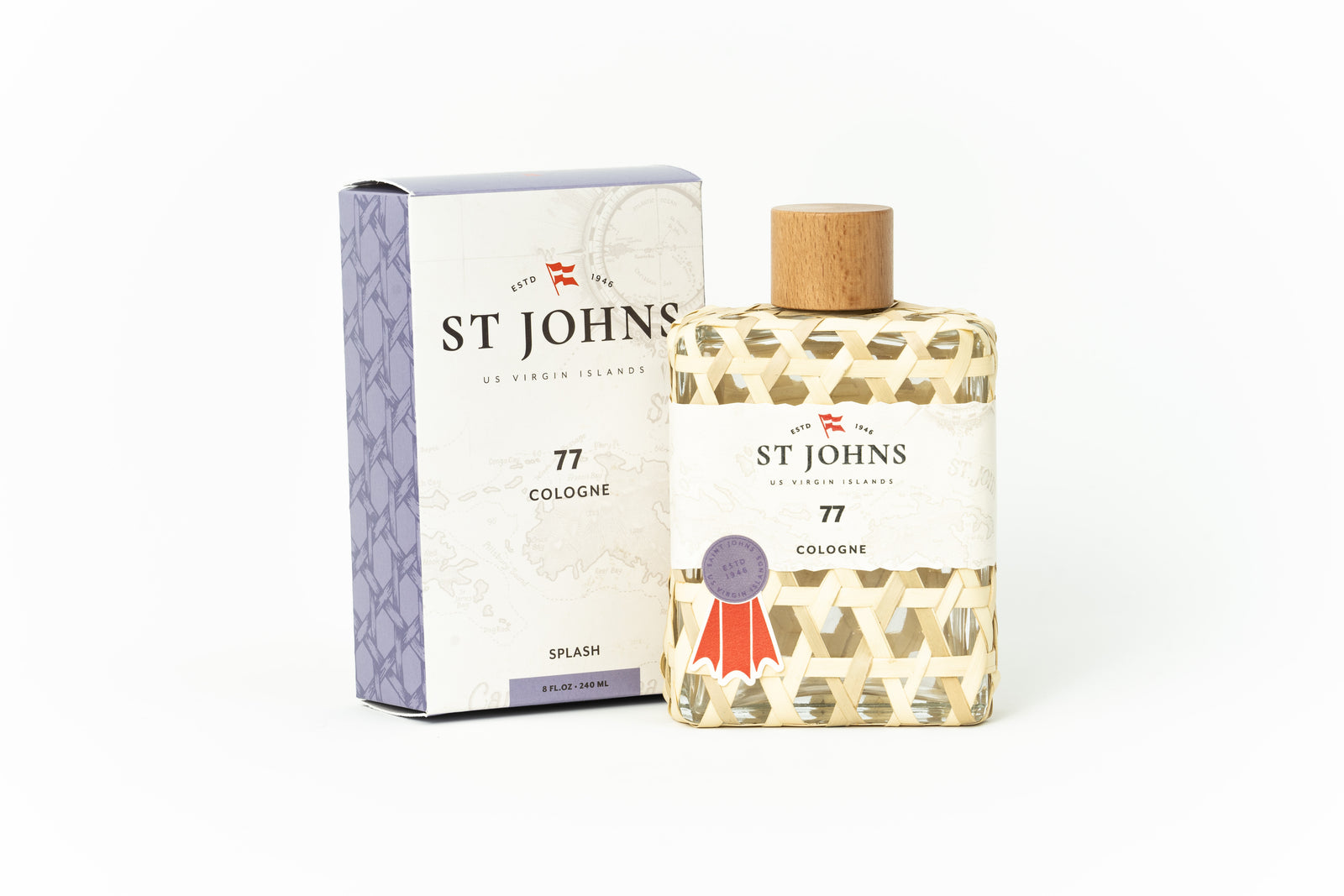 RARE outlet Vintage St. John Virgin Island No. 77 Cologne Fragrance for Men 4 oz spray