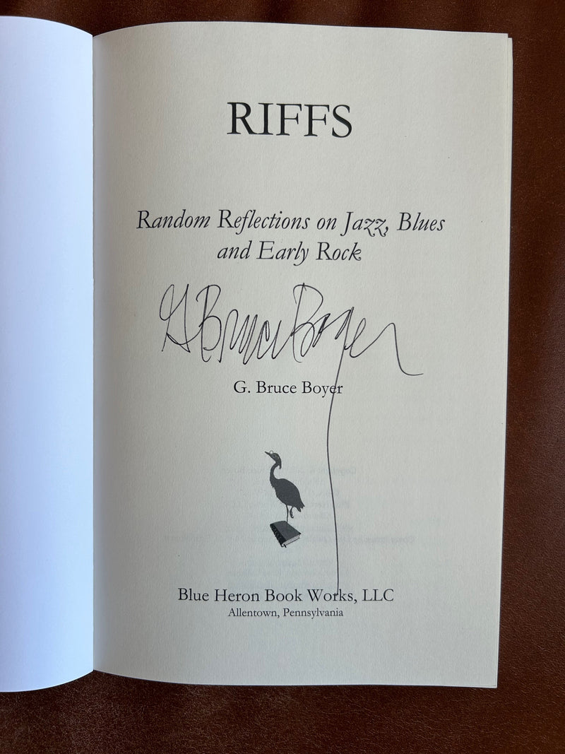 RIFFS [Autographed Book]