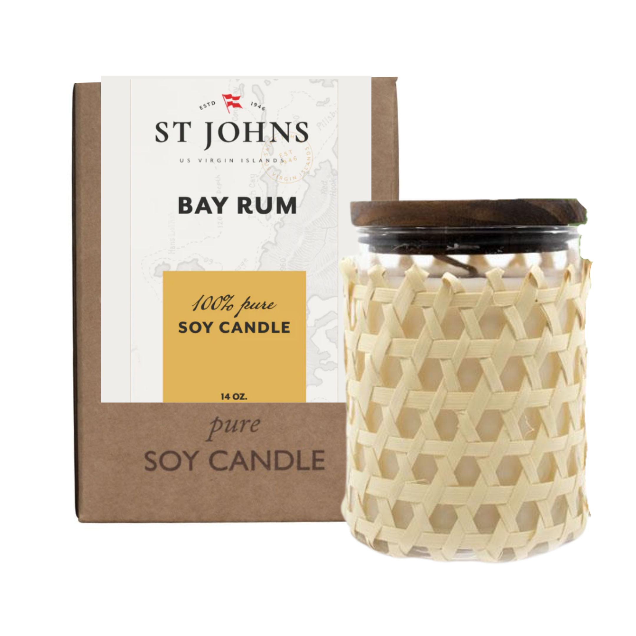 St Johns Bay Rum Candle St Johns Fragrance Company